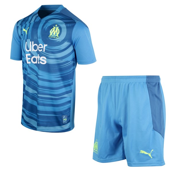 Maillot Football Marseille Third Enfant 2020-21 Bleu